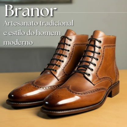 Branor | Botas de couro clássicas e elegantes para homem