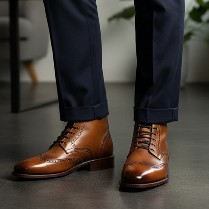 Branor | Botas de couro clássicas e elegantes para homem